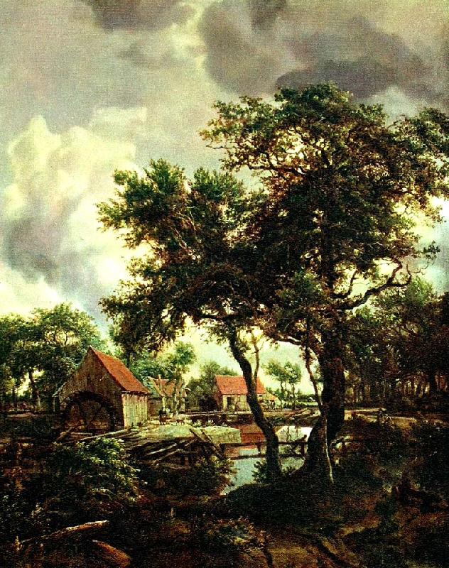 Meindert Hobbema kvarnen oil painting image
